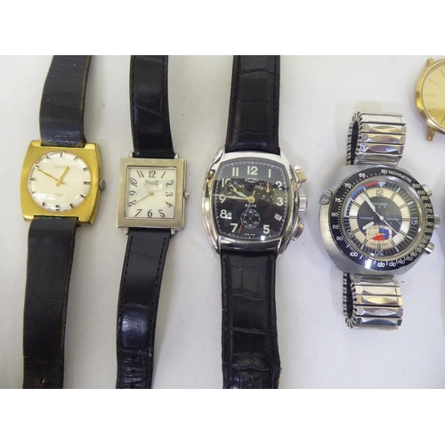 252 - Variously cased and strapped wristwatches: to include a Rotary