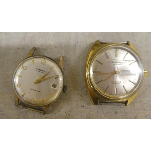 254 - Variously cased and strapped wristwatches: to include manual wind examples