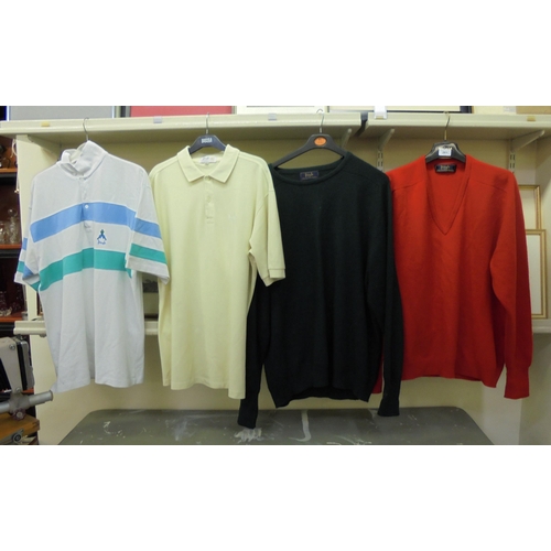 261 - Four items of men's Pringle clothing, viz. two cashmere jumpers; and two polo necks  all size XL