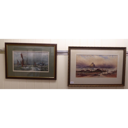 277 - P Smee - a seascape  pastel  bears a signature & dated 1913  15