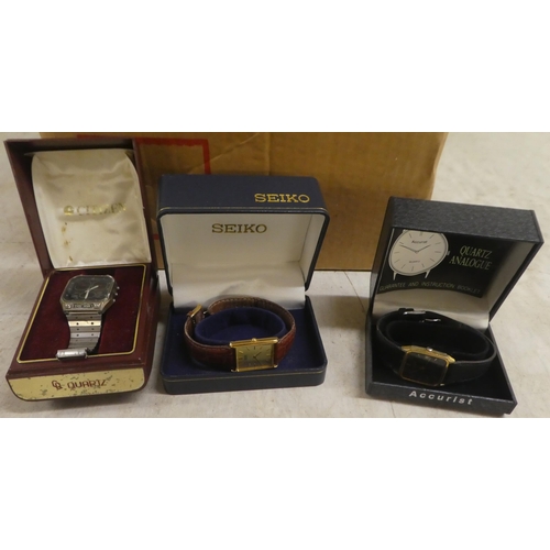 285 - Variously cased and strapped wristwatches  mostly boxed 