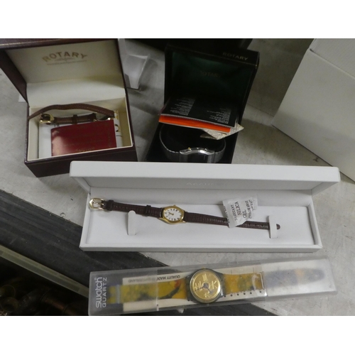 290 - Variously cased and strapped unisex wristwatches  mostly boxed