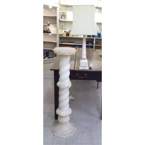 295 - A 20thC onyx pedestal  41