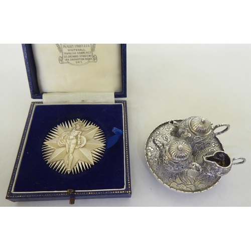 300 - Items of personal ornament: to include a 1954 Silver winners medal 