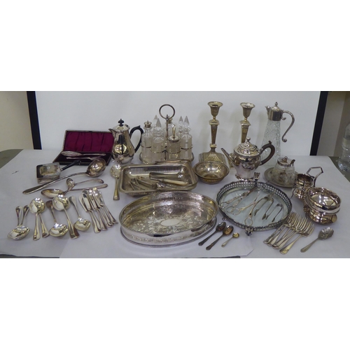 303 - Silver plated tableware: to include flatware; and table condiments 