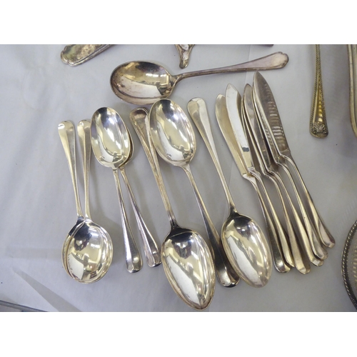 303 - Silver plated tableware: to include flatware; and table condiments 