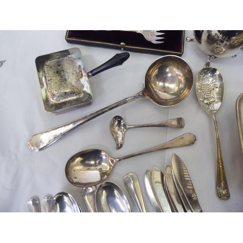 303 - Silver plated tableware: to include flatware; and table condiments 