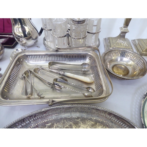 303 - Silver plated tableware: to include flatware; and table condiments 