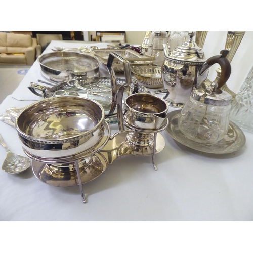 303 - Silver plated tableware: to include flatware; and table condiments 