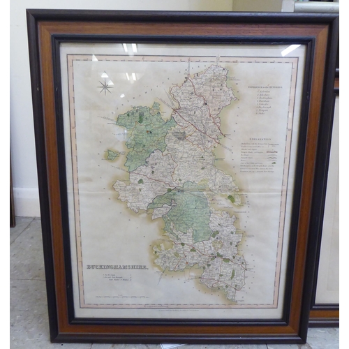 315 - Reproduction maps and pictures: to include a 19thC map  'Buckinghamshire'  14