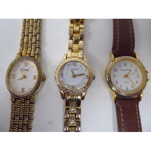 65 - A Philip Mercer dress watch and identity chain  cased; a Justcavalli Time watch  cased; six various ... 