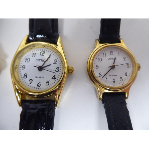 65 - A Philip Mercer dress watch and identity chain  cased; a Justcavalli Time watch  cased; six various ... 