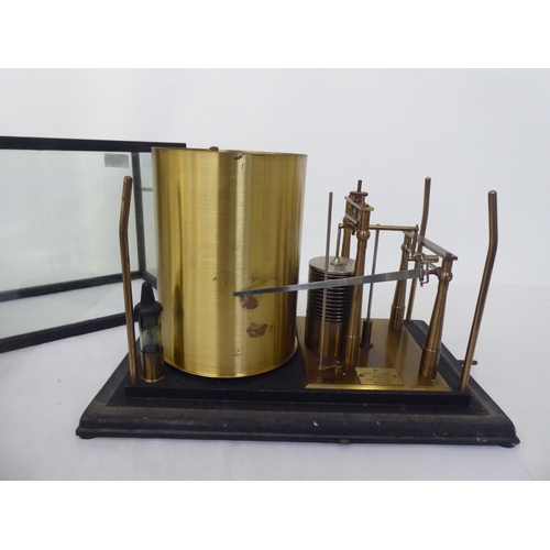 75 - A Negretti and Zambra barograph No.R/42495, in a glass case  10