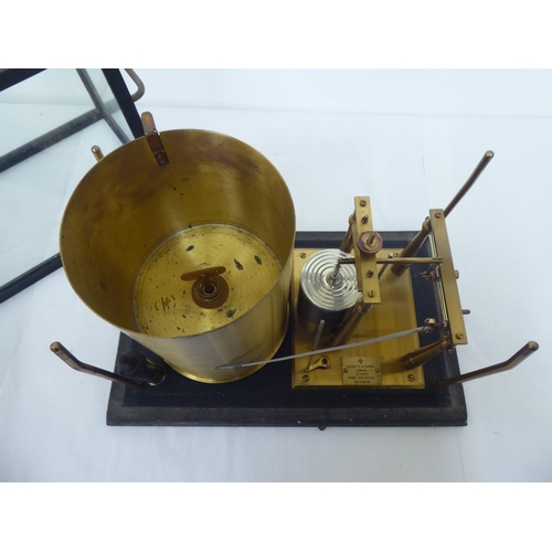 75 - A Negretti and Zambra barograph No.R/42495, in a glass case  10