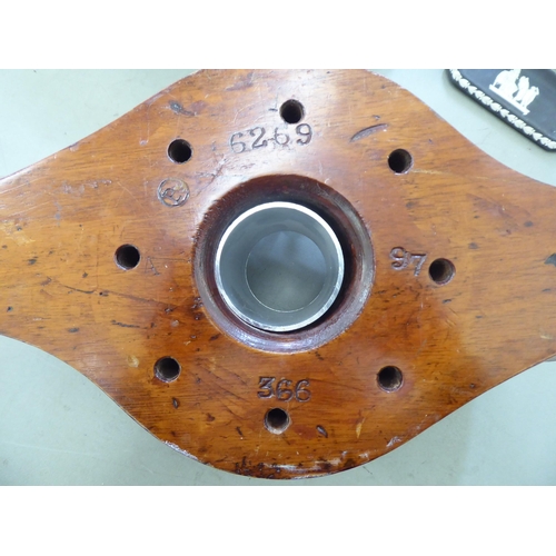 86 - A World War I wooden propeller hub  stamped D2635, P2500 L/17171  15