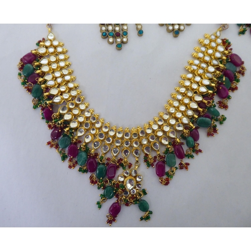 92 - Costume jewellery: to include necklaces and earrings of Indian design