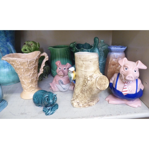 94 - Mixed ceramics: to include a Sylvac jug with a squirrel handle  8