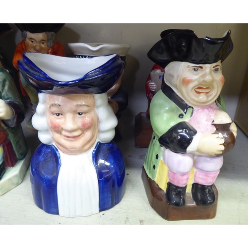 99 - Toby jugs: to include an example by Royal Doulton  9.5