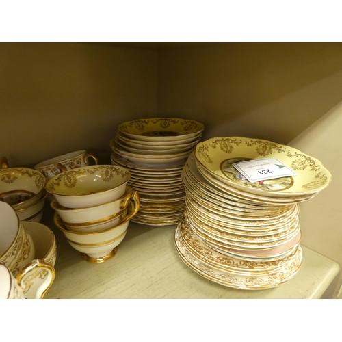 231 - Mixed ceramics: to include Ashley bone china; and Old Royal