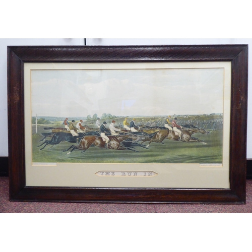 123 - After JP Herring Senr - a series of four 19thC flat racing scenes  coloured prints  11