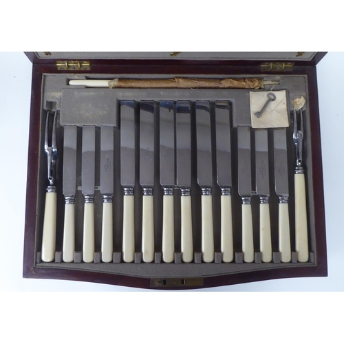 205 - A set of Rushorstain, Robert F Morley Sheffield (apparently unused) canteen of cutlery and flatware,... 