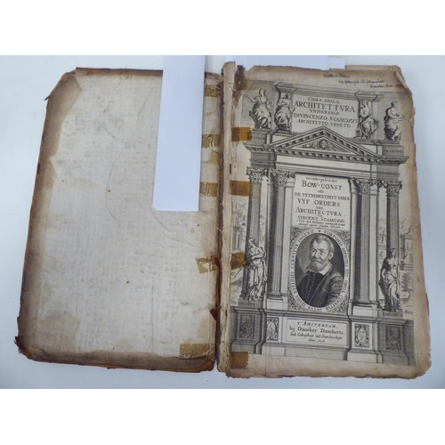 278 - Book: 'L'Idea Della Architettevra Vniversale'  published in Amsterdam by Dancker Danckerts 1658