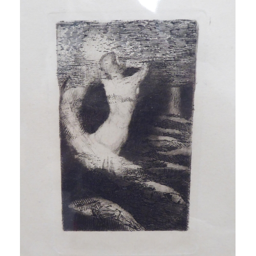 80 - After Odilon Redon - 'Passage D'Une Ame'  etching  3.25