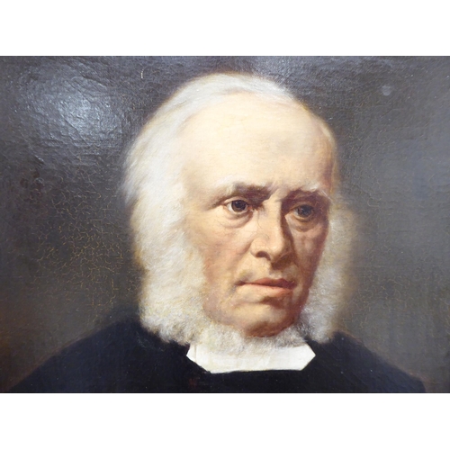 93 - *M* Call - a head and shoulders portrait of Rev. Wilson Baird b.1847 d.1932  oil on canvas ... 