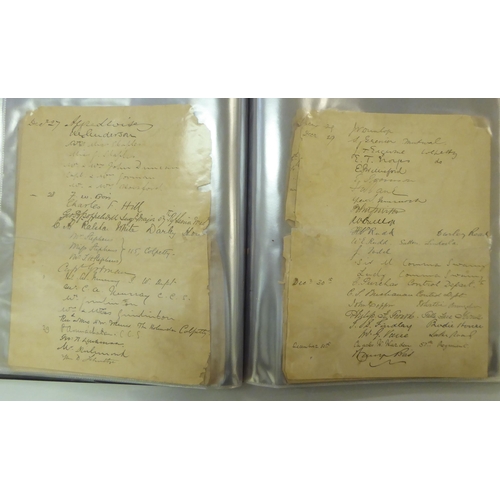 210 - Miscellaneous mainly 19th and early 20thC uncollated album collections, letters, autographs and asso... 