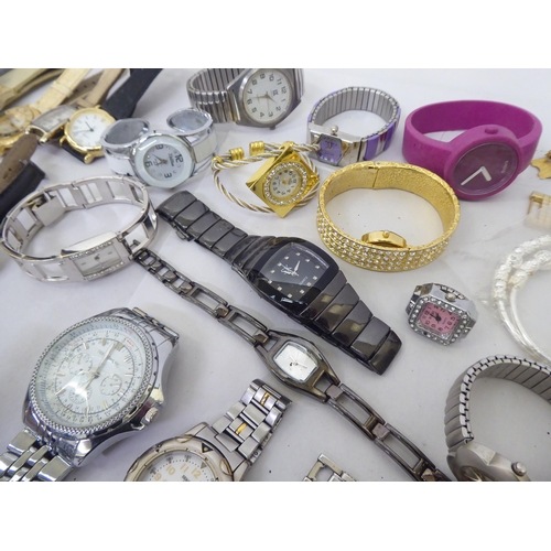 112 - Variously cased and strapped wristwatches 