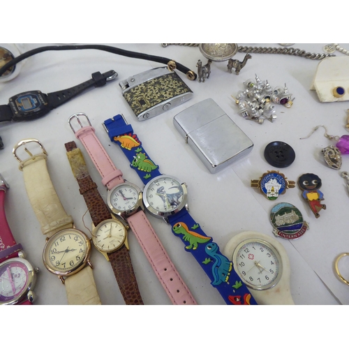 125 - Items of personal ornament, costume jewellery and various components of watches