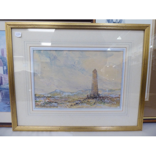 127 - Framed modern pictures: to include after W Russell Flint - 'The Seven Springs of Vers'  coloure... 