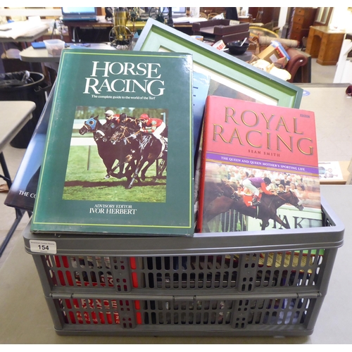 154 - Horse racing related items, mainly books: to include 'A History of Flat Racing and Steeplechase'; an... 