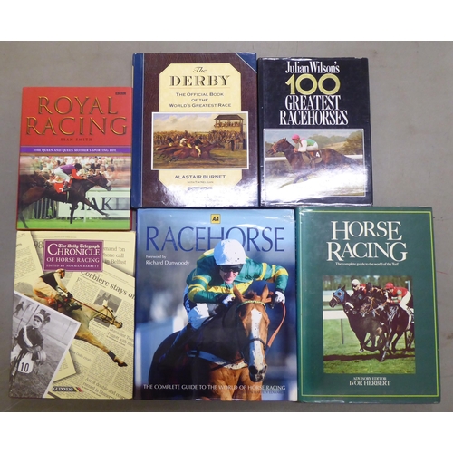 154 - Horse racing related items, mainly books: to include 'A History of Flat Racing and Steeplechase'; an... 