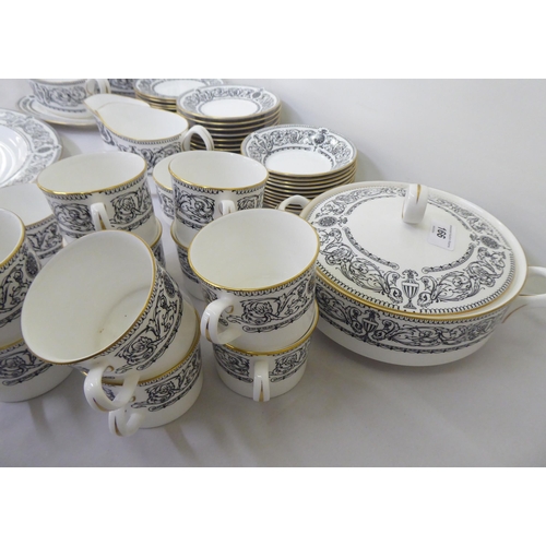 166 - Royal Worcester fine bone china Padova pattern tableware  circa 1966 