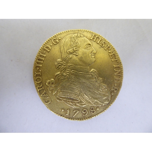 172 - A Spanish Carol IIII gold coin  1798