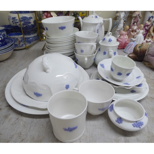 189 - Royal Adderley bone china Blue Chelsea pattern teaware