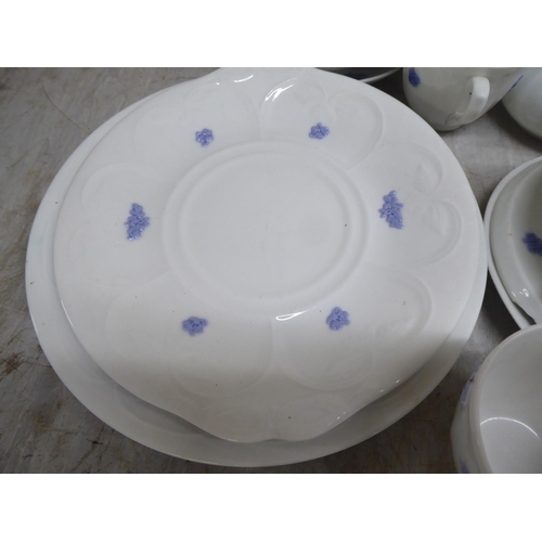 189 - Royal Adderley bone china Blue Chelsea pattern teaware