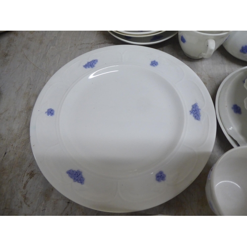 189 - Royal Adderley bone china Blue Chelsea pattern teaware