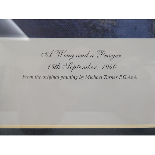 192 - After Michael Turner - 'A Wing and a Prayer'  Limited Edition No.103/3450  coloured print&... 