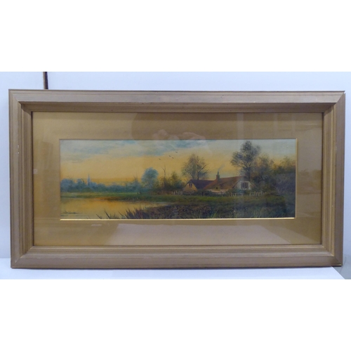 199 - Framed pictures: to include Terry Harrison - 'Blue Beakers'  oil on canvas  bears a signat... 