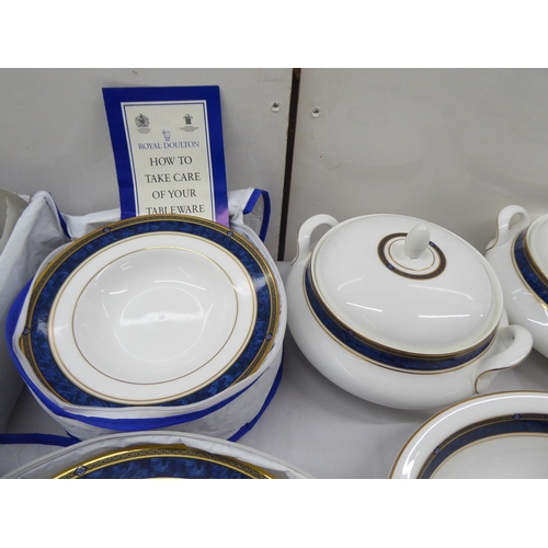 21 - Royal Doulton bone china Stanwick pattern dinnerware