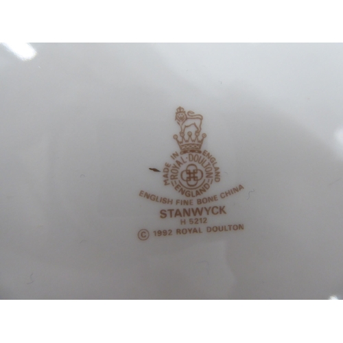 21 - Royal Doulton bone china Stanwick pattern dinnerware