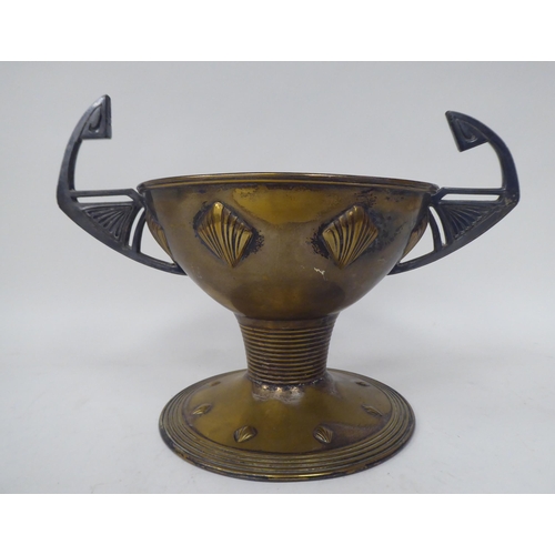 222 - Domestic and decorative metalware: to include a galleried, twin handled tray  16