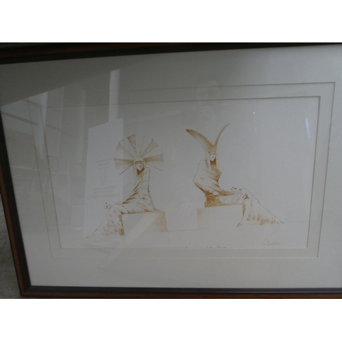 235 - Framed prints: to include after Keates-Reid - 'Mime' No.9/14  5