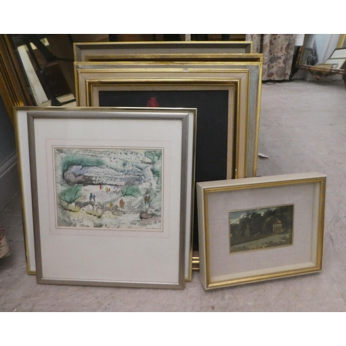 244 - 20thC pictures, mixed subjects  mainly oil on canvas  some signed  various sizes ... 