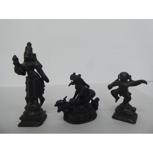 271 - Asian collectables: to include a bronze battling Dog-of-Fo group  2