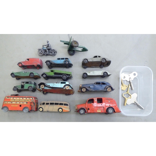 301 - Vintage model toys: to include a diecast Dinky Studebaker'; and a Lagonda