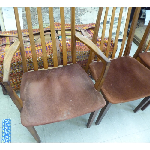 333 - Three G-Plan teak dining chairs, viz. two standard/one carver