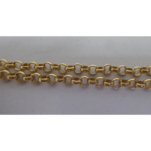 344 - A mixed lot: to include a yellow metal belcher neck chain